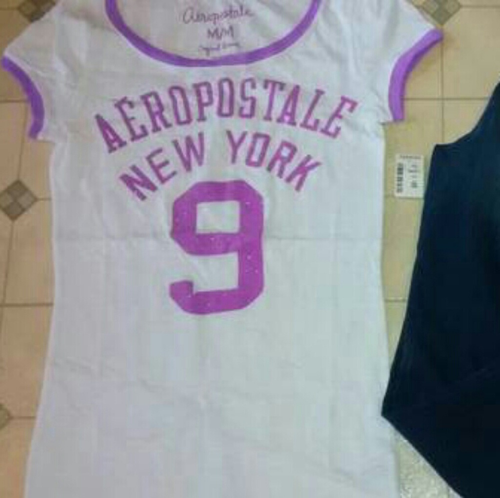 NWT M Aerpostale shirt with Silver jeans W30L31